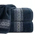 Ręcznik do rąk 50x90 cm bawełniany kolor granatowy z żakardową bordiurą 500 g/m2 MALIKA