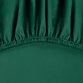 Prześcieradło z gumką 220x200 cm z bawełny kolor butelkowa zieleń 105 g/m2 BASIC