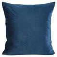 Poszewka na poduszkę 45x45 cm welwetowa, granatowa pikowana w falujący wzór RIA5 Eurofirany Premium