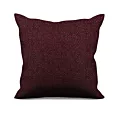 Poszewka szyta ciemnobordowa z miękkiej tkaniny z efektem melanżu