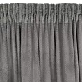 Zasłona szara z wytłaczanego welwetu 140x300 cm taśma - ELIZA