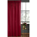 Zasłona welwetowa bordowa gładka 140x270 taśma - SIBEL - Pierre Cardin