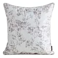 Poszewka na poduszkę 45x45 cm z tkaniny wodoodpornej kremowo, beżowa idealna na taras oraz balkon zdobiona nadrukiem roślinnym GARDEN