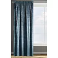 Zasłona welwetowa, granatowo, srebrna 140x270 cm taśma - CYPR - Design 91