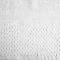 Ręcznik do rąk 30x50 cm bawełniany kolor biały z efektowną bordiurą 550 g/m2 IBIZA