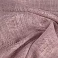 Zasłona szyta na taśmie 5 cm pudrowo różowa o naturalnym, luźnym splocie w stylu eko