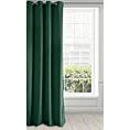 Zasłona butelkowa zieleń z matowego welwetu 140x250 cm przelotka - MELANIE