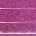 Ręcznik kąpielowy 50x90 cm bawełniany kolor fioletowy ze stębnowaną bordiurą 500 g/m2 MIRA