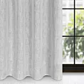 Zasłona popielato, srebrna z widocznym splotem 140x250 cm przelotka - AGNES