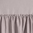 Zasłona pudrowo różowa z falbaną z tkaniny o płóciennym splocie 140x230 cm taśma - LENA