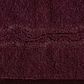 Ręcznik kąpielowy 70x140 cm bawełniany kolor bordowy zdobiony bordiurą z błyszczącym wzorem 500 g/m2 KARIN