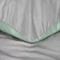 Pościel 220x200 cm bawełniana kolor jasnoszary, miętowy dwustronna NOVA 3