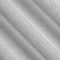 Tkanina firanowa matowa, półprzezroczysta z błyszczącymi pionowymi paseczkami, wykończona szwem obciążającym