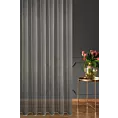Firana szyta na taśmie fala naturalno popielata z grubej, eleganckiej siatki, o prostym klasycznym splocie