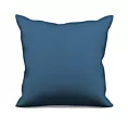 Poszewka szyta granatowa z gładkiej zaciemniającej tkaniny typu dimout