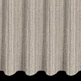 Firana szyta na taśmie 5 cm beżowa siatka w stylu eko z efektem melanżu wykończona obciążnikiem
