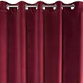 Zasłona bordowa z ekskluzywnego aksamitnego welwetu 290 g/m2 140x250 cm 10 szt. przelotek - VILLA