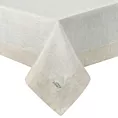 Obrus naturalny 140x240 cm NATU z ozdobną kryzą z tkaniny z dodatkiem lnu