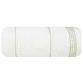 Ręcznik kąpielowy 70x140 cm bawełniany kolor kremowy ze stębnowaną bordiurą 500 g/m2 MIRA