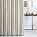 Zasłona szyta na flexach VISCAYA kremowa z melanżowej i miłej w dotyku tkaniny Italissima