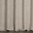 Zasłona szyta na flexach FELICITY beżowo jasnoszara o naturalnym splocie w melanżowych odcieniach