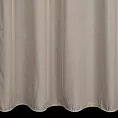 Firana szyta na taśmie 5 cm beżowa z miękkiej i połyskliwej tkaniny, wykończona obciążnikiem