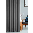 Zasłona szyta na taśmie 5 cm grafitowa z tkaniny trudnopalnej, zaciemniającej, typu blackout z efektem melanżu
