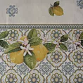 Bieżnik na stół naturalno, żółty 45x140 cm gobelinowy z nadrukiem letnich cytryn