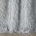 Zasłona szyta na taśmie 5 cm RAVENA srebrna z puszystej tkaniny w zwiewne frędzle Italissima Eva Minge