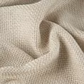 Zasłona szyta na tunelu kremowa z tkaniny o grubym splocie