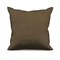 Poszewka szyta ADESSA ciemnobrązowa z miękkiej tkaniny o welurowej strukturze