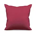 Poszewka szyta ADESSA amarantowa z miękkiej tkaniny o welurowej strukturze