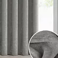 Zasłona szara z szenilowej tkaniny 140x270cm taśma - VANI