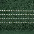 Ręcznik kąpielowy 70x140 cm bawełniany kolor butelkowy zielony z ozdobnym stębnowaniem na bordiurze 500 g/m2 FIORE
