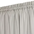 Zasłona ciemnobeżowa z tkaniny welurowej 560x240 cm tunel Dora