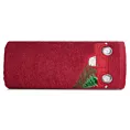 Ręcznik kąpielowy świąteczny 70x140 cm bawełniany kolor czerwony 450 g/m2 SANTA