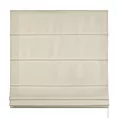 Roleta rzymska kremowa z gładkiej tkaniny typu dimout