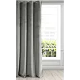 Zasłona welwetowa szara gładka 140x250 cm przelotka - PIERRE