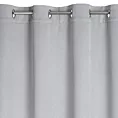 Zasłona szara zaciemniająca o strukturze drobnej krateczki 135x250 przelotka - AMARO