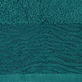 Ręcznik kąpielowy 50x90 cm bawełniany kolor turkusowy z żakardową bordiurą 500 g/m2 DAFNE