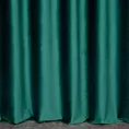 Zasłona szyta na taśmie 5 cm ciemnozielona z miękkiej półmatowej tkaniny welwetowej