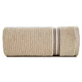 Ręcznik kąpielowy 70x140 cm bawełniany kolor beżowy z błyszczącą bordiurą 530 g/m2 FILON