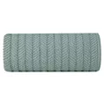 Ręcznik do rąk 30x50 cm bawełniany kolor miętowy zdobiony wzorem jodełki 550 g/m2 ETNO