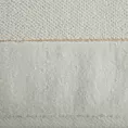 Ręcznik kąpielowy 70x140 cm bawełniany kolor kremowy z welwetową bordiurą 550 g/m2 ARIA