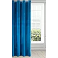 Zasłona welwetowa granatowa z połyskiem 140x250 cm przelotka - SAMANTA