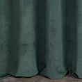 Zasłona ciemnomiętowa z wytłaczanego welwetu 140x300 cm taśma - ELIZA
