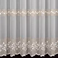Tkanina firanowa z ozdobnym haftem