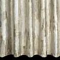 Zasłona welwetowa kremowa z marmurkowym wzorem 140x270 cm taśma - ELLA