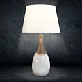 Lampa KATIA na ceramicznej podstawie w stylu boho z cieniowaniem