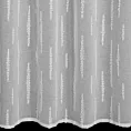 Firana srebrna zdobiona aplikacją 140x250 cm przelotka ALENI